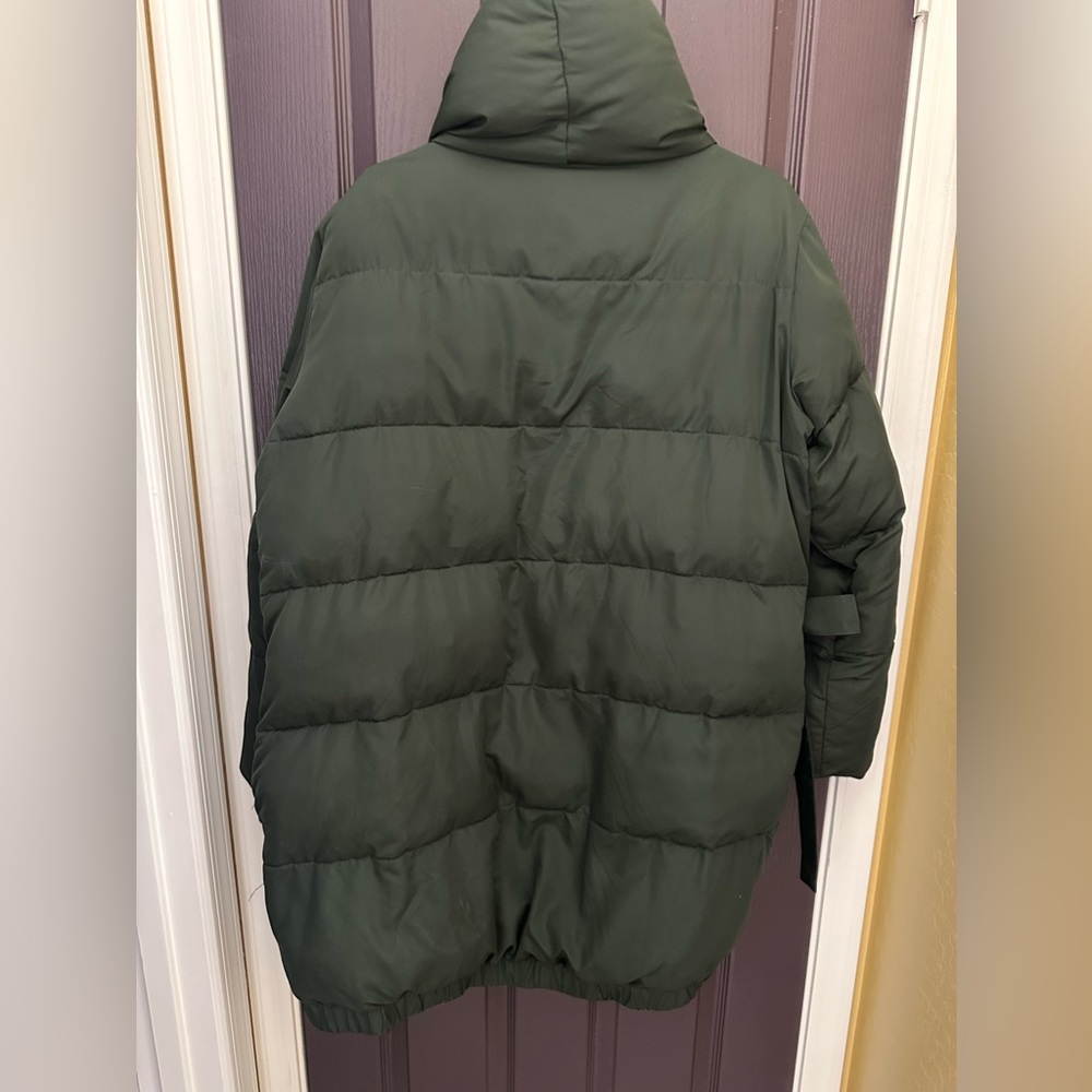 Universal Standards Green Puffer Jacket Plus Size… - image 2